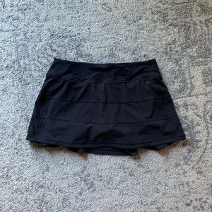 Pace Rival Mid-Rise Skirt - black 12” length